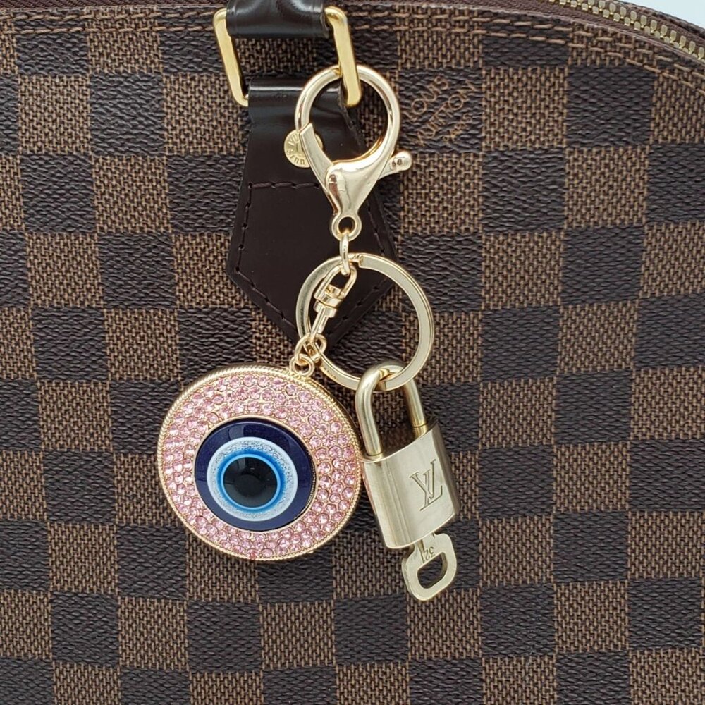Authentic Louis Vuitton Gold Padlock 🔑Unbranded Keychain Bag Charm LV